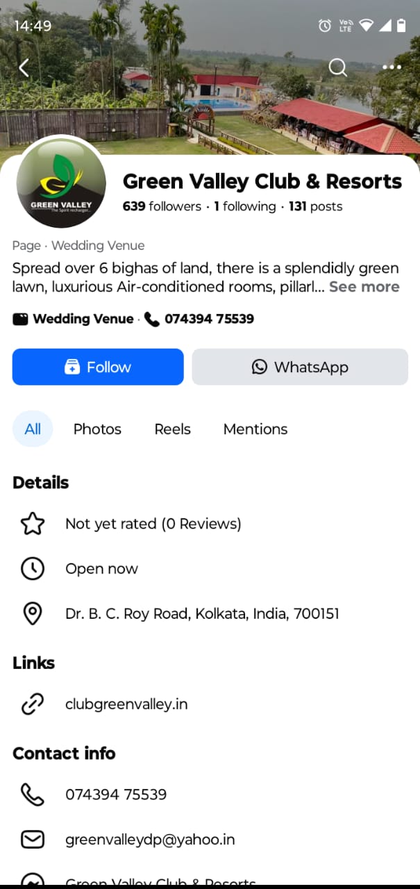 Green Valley Club & Resorts - App Development Company