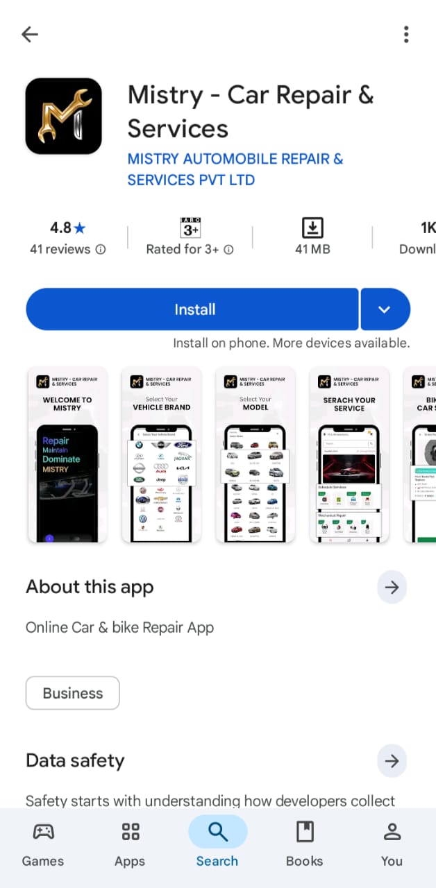 Mistry App - App Development Company