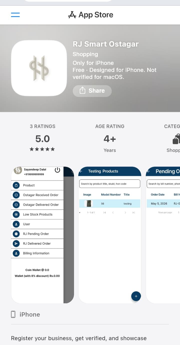 App Development RJ Smart Ostagar IOS