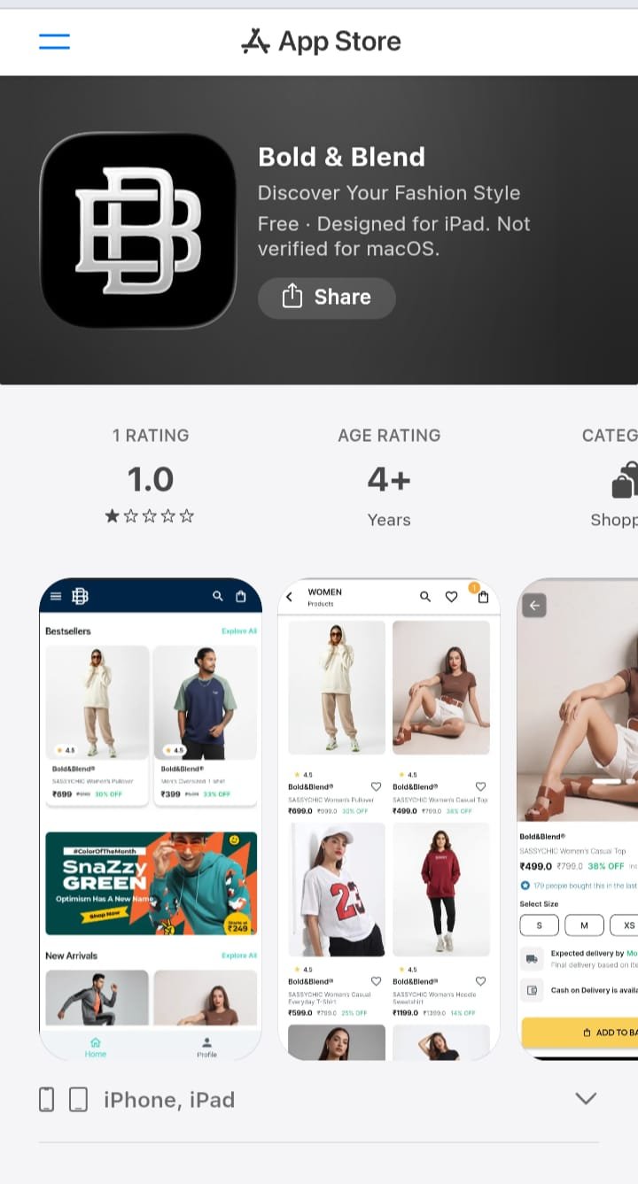 App Development Bold & Blend - ios