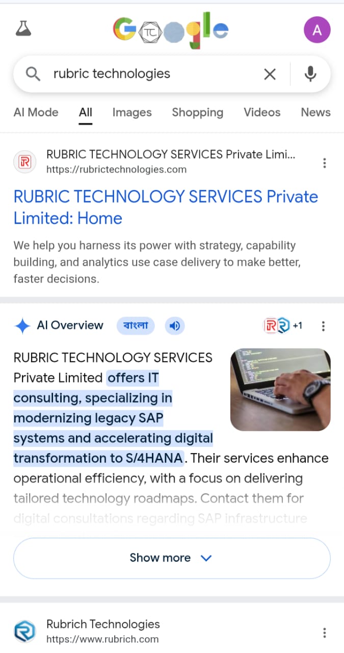 Rubric Technologies - App Development Company